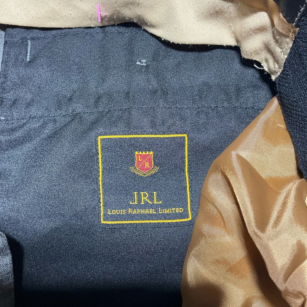 JRL Louis Raphael Limited Mens Wool Straight Fit Gray Pants Size 36X32